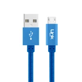 LinkTech K542 Micro USB Örgü Metal 30cm Kısa Şarj Kablosu - 4