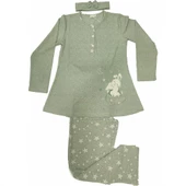FLZ 24365 Kışlık Lohusa Uzun Kol  Pijama Takım - 1