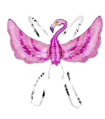 Kanatlı Flamingo Folyo Balon 96x51 cm thumbnail 1