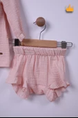 Babyhola Kız Bebek Çocuk Müslin Çıkarılabilir Önlüklü Şortlu Elbise 22407 - 6