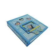 1 Adet 23x25cm Bebek Fotoğraf Albümü Pusetli 120'li - 1