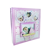 1 Adet 23x25cm Bebek Fotoğraf Albümü Pusetli 120'li - 9
