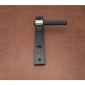 Punch Mat Siyah İnox Lüx Aynalı Yale Çelik Kapı Kolu Sağ Basar Tek Yön thumbnail 4