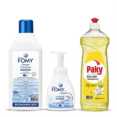 FOMY Classic Köpük Sabun Seti + PAKY Elde Bulaşık Deterjanı - 1