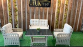 UFUK HOME Petek 2+1+1 Masalı Rattan Bahçe Mobilyası, Balkon Takımı, Rattan Koltuk Takımı - 3