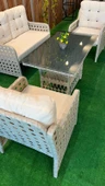 UFUK HOME Petek 2+1+1 Masalı Rattan Bahçe Mobilyası, Balkon Takımı, Rattan Koltuk Takımı - 2