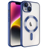 iPhone 14 Plus Kılıf Kamera Korumalı Kablosuz Wireless Şarj Özellikli Demre Kapak - 7