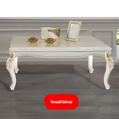 Valenta Plastik Sehpa Ayağı 47 cm Krem Altın 1 Adet Mobilya Zigon Çay Orta Sehpası Ayak Ayakları - 8