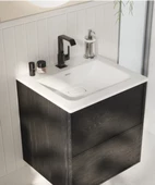 Vitra Suit A4261639 Lavabo Bataryası, Yandan Kumandalı, Parlak Siyah - 3