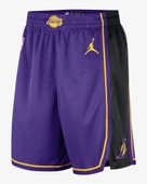 Los Angeles Lakers Statement Edition Jordan Dri-FIT NBA Swingman Erkek Basketbol Şortu M Beden - 1