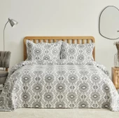 Karaca Home Neos Gri Çift Kişilik Yatak Örtüsü Takımı - 1