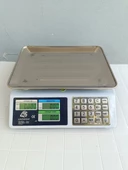 40 KG PİLLİ VE ŞARJLI-FİYAT HESAPLAMALI VE SAYIM ÖZELLİKLİ TERAZİ-METAL PANEL TARTI-2 YIL GARANTİLİ - 2