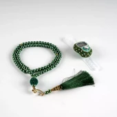 Boncuklu Zikirmatik + Tesbih Hediye Seti (Yeşil) - 2