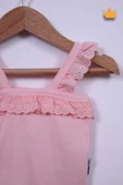 Babyhola Kız Bebek Dantel Fırfır Askılı Badi 3310 - 7