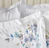 Karaca Home Floral Lila %100 Pamuk Çift Kişilik Nevresim Takımı - 6