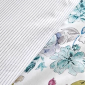 Karaca Home Floral Lila %100 Pamuk Çift Kişilik Nevresim Takımı - 4