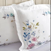 Karaca Home Floral Lila %100 Pamuk Çift Kişilik Nevresim Takımı - 5