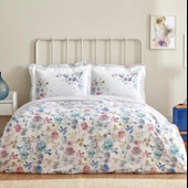 Karaca Home Floral Lila %100 Pamuk Çift Kişilik Nevresim Takımı - 1