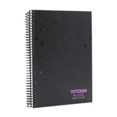 MİKRO DEFTER 17X24 BLACK EDİTİON ÇİZGİLİ 120 YAPR - 1