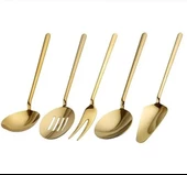 Ersan Home Vizyon Gold 5 Parça Sunum Servis Seti - 1