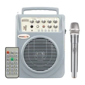 Osawa OSW-8107E Usb Sd Kart Portatif Amfi Taşınabilir Şarjlı Hoparlör El Mikrofonlu Seyyar Sunum Toplantı Hoparlörü thumbnail 1