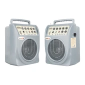 Osawa OSW-8107E Usb Sd Kart Portatif Amfi Taşınabilir Şarjlı Hoparlör El Mikrofonlu Seyyar Sunum Toplantı Hoparlörü thumbnail 3