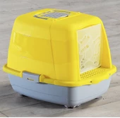 RENETİC Sarı Kapalı Kedi Tuvaleti - 3