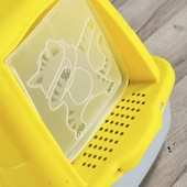 RENETİC Sarı Kapalı Kedi Tuvaleti - 1