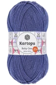 1 Adet Baby One Tüylenmeyen El Örgü İpi Yünü Açık Lacivert K604 - 1