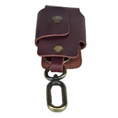 Hakiki Deri Araba Otomobil Anahtar Kılıfı Anahtarlık Bordo - 6