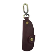 Hakiki Deri Slim Anahtarlık Crazy Bordo - 1