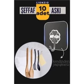 ModaCar Şeffaf Yapışkanlı Askı Lionzio Design 10 ADET - 1