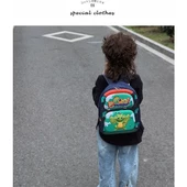 Taros Unick Color Dino Kabartmalı Orta Boy Sırt Cantası - 4