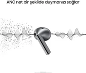SAMSUNG Galaxy Buds3, Gümüş, Kablosuz Bluetooth Kulak İçi Kulaklık, Adaptif EQ/ANC(Aktif Gürültü Engelleme), Hi-Fi Ses, 360 Audio (Samsung Türkiye Garantili) - 2