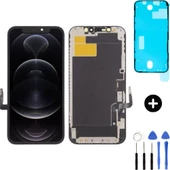 iPhone 12 Pro Uyumlu Soft OLED Lcd Dokunmatik Ekran + Montaj Seti - 1