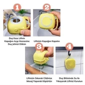 Petinka Masaj Etkili  Yumuşak Silikon Malzemeli Esnek Jel Hazneli Banyo Duş Kese Lifi - 10