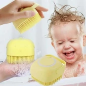 Masaj Etkili  Yumuşak Silikon Malzemeli Esnek Jel Hazneli Banyo Duş Kese Lifi - 5