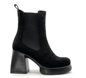 Seribo Lastikli Platform Taban 9 Cm Topuklu Kadın Bot thumbnail 4