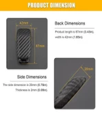 A C E S G sınıfı GLC CLE CLA GLB ve W177 W205 W213 W222 X167 TPU KARBON GÖRÜNÜMLÜ ANAHTAR KILIF - 4