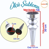 Oliva Mobilya Kanepe Koltuk Tv Ünitesi Baza Ayağı Zigon Orta Sehpası Ayak Ayakları 20 cm Mat Gümüş thumbnail 2