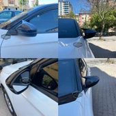 Opel Mokka 2021 Sonrası Uyumlu Batman Yarasa Ayna Kapağı Piano Black ABS Plastik Sağ Sol Takım - 5