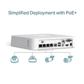 Tp-Link VIGI NVR1104H-4P 4 Kanal NVR (H.265+4K (2CH 8MP-4CH 4MP) PoE 53W - 6