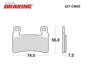 SİNTERLİ ÖN FREN BALATASI / HONDA / GOLD WING F6C / 1800cc / ÖN İKİ TAKIM KULLANIR / 2014-2015-2016-2017 thumbnail 2