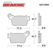 SİNTERLİ ARKA FREN BALATASI / YAMAHA / YZF R1 M / 1000cc / ARKA / 2015-2016-2017-2018-2019-2020-2021-2022 - 2