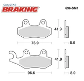 YARI METALİK FREN BALATASI / TRIUMPH / TROPHY SE / 1215cc / ARKA  / 2013-2014-2015-2016 thumbnail 2