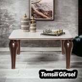 Sembol Plastik Sehpa Ayağı 30 cm Ahşap Desenli 4 Adet Mobilya Orta Sehpası M8 Civatalı Ayak Ayaklar - 5