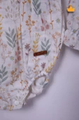 Begisa Kız Bebek Çocuk Müslin Kopanakili Çiçek Desenli Badi Bayramlık 22414 - 5