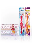Rocs Kids 4-7 Yaş Diş Ağız Bakım Seti - 2 Diş Macunu Ve 2 Diş Fırçası - 1