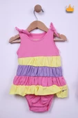 Babyhola Kız Bebek Bandanalı Elbise Badi 5435 - 2