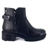 Venüs 1950807K Kadın Hakiki Deri Kalın Taban Kısa Günlük Bot - 2